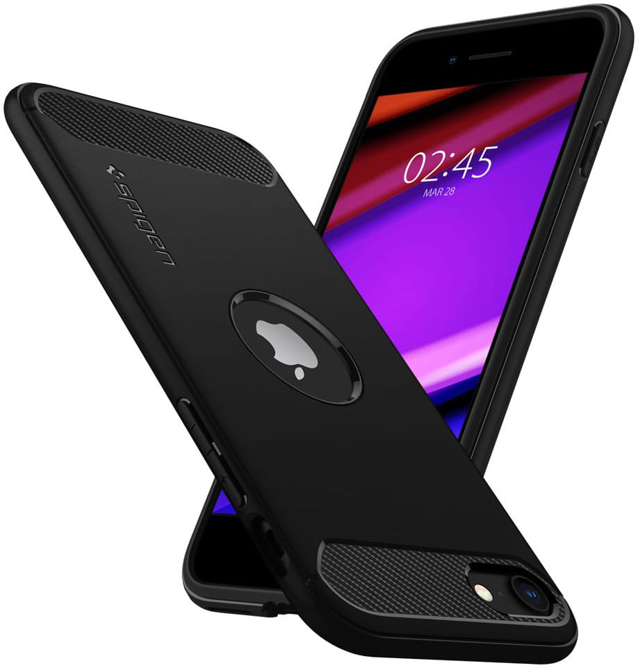 Spigen Rugged Armor Apple iPhone SE (2020/2022) Hoesje Zwart afbeelding 5