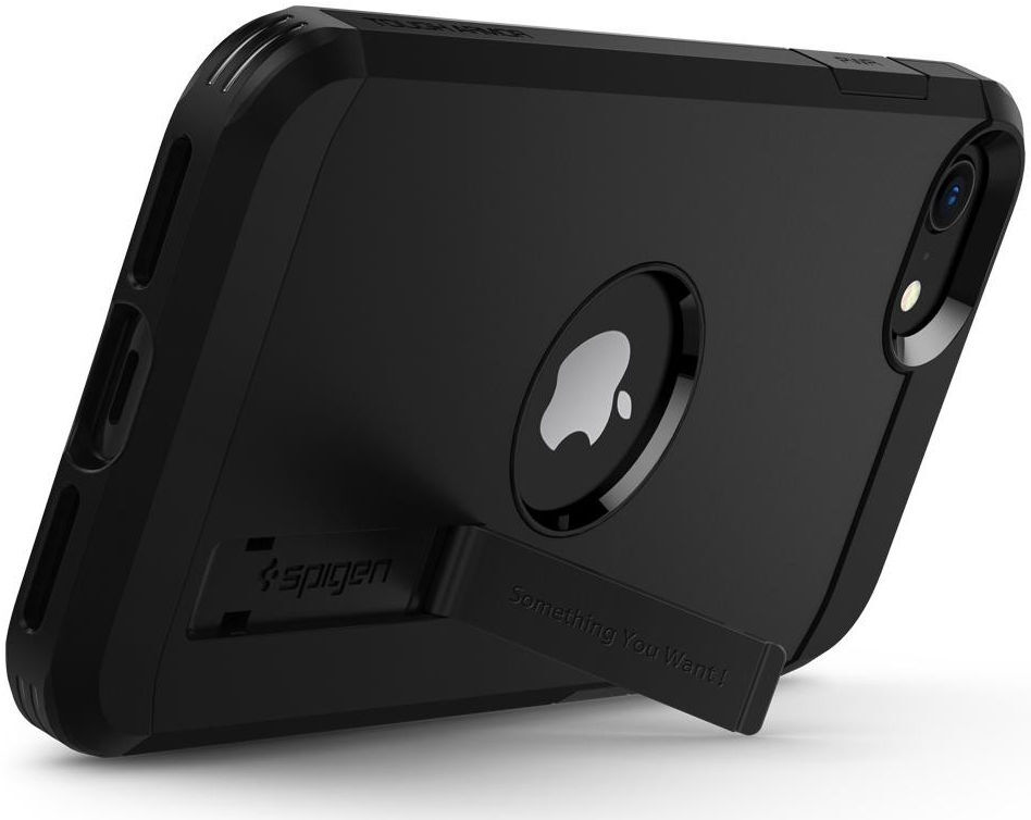 Spigen Tough Armor Apple iPhone SE (2020/2022) Hoesje Zwart afbeelding 4