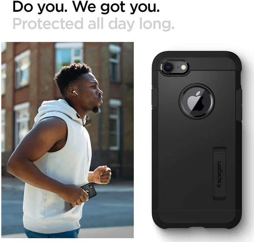 Spigen Tough Armor Apple iPhone SE (2020/2022) Hoesje Zwart afbeelding 8