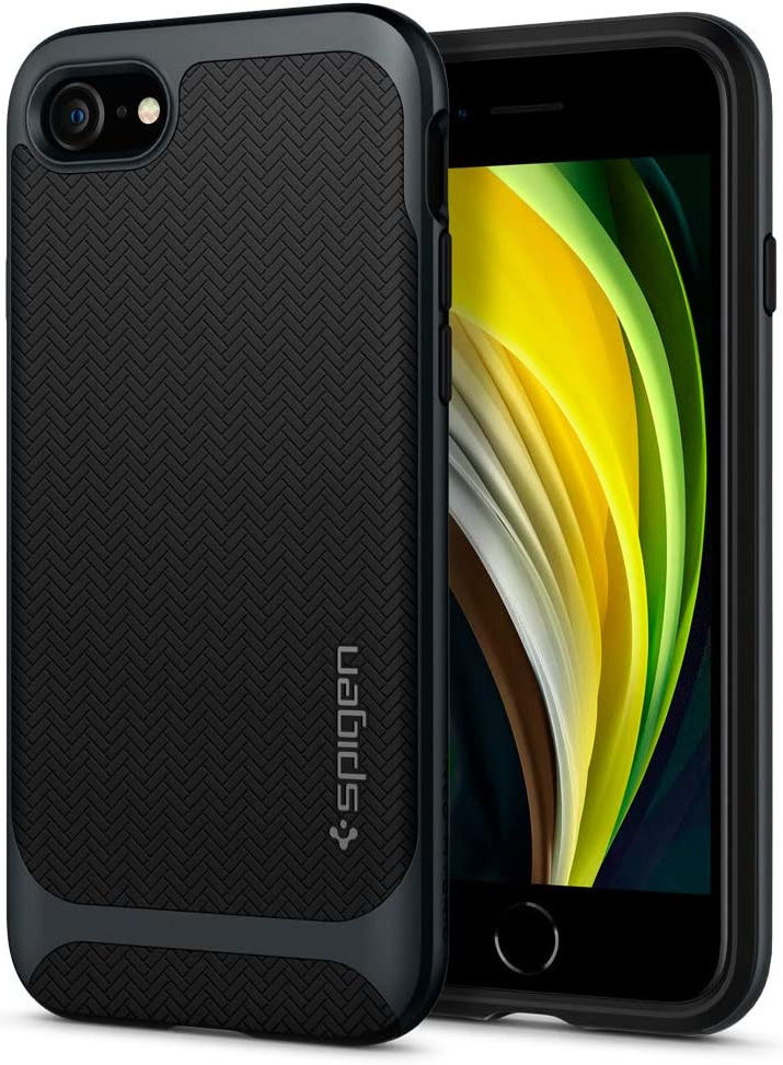 Spigen Neo Hybrid Apple iPhone SE (2022/2020) Hoesje Zwart afbeelding 1