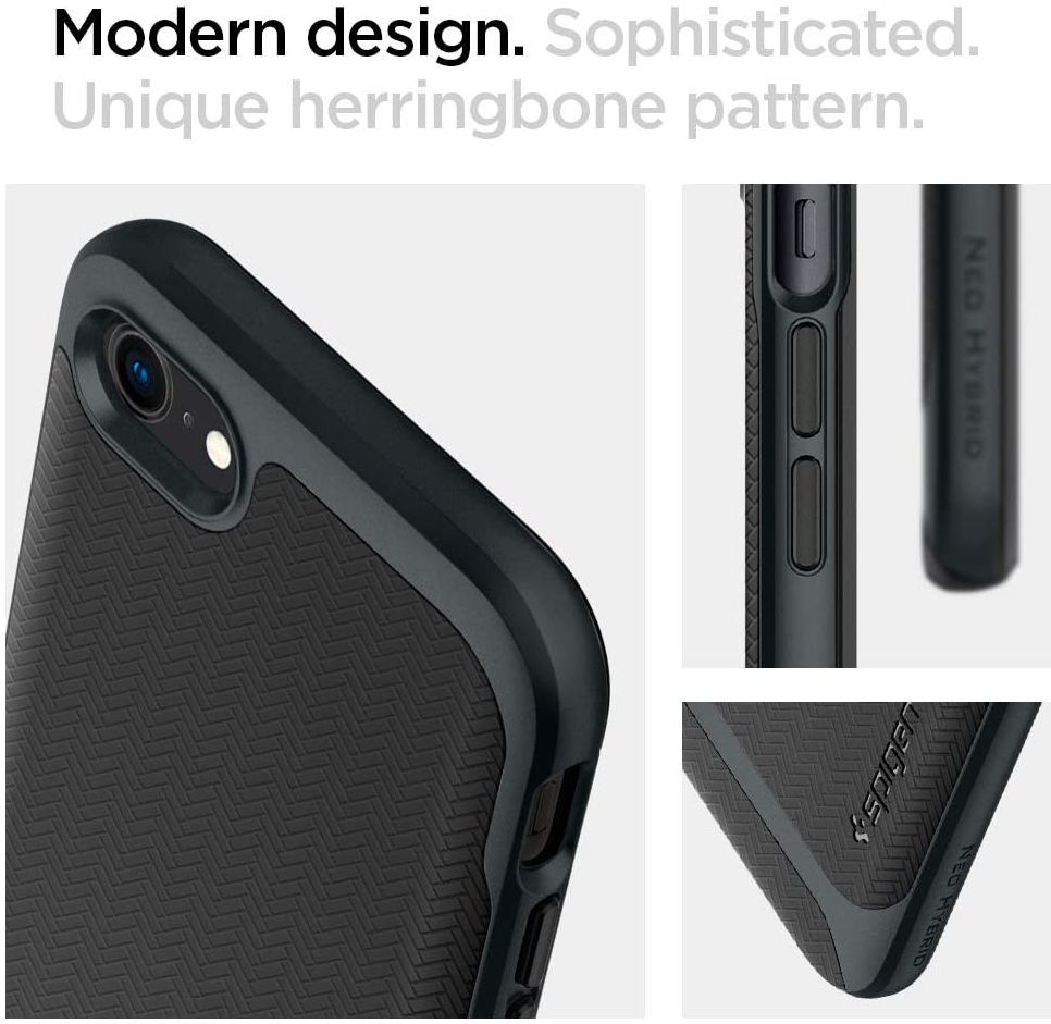 Spigen Neo Hybrid Apple iPhone SE (2022/2020) Hoesje Zwart afbeelding 6