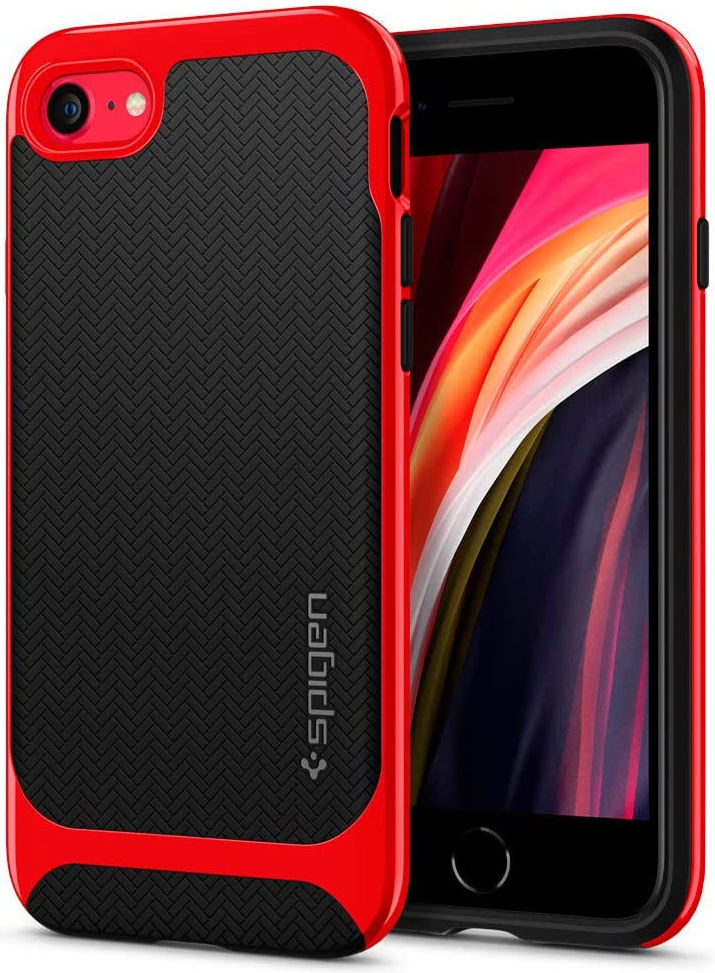 Spigen Neo Hybrid Apple iPhone SE (2020) Hoesje Rood afbeelding 1