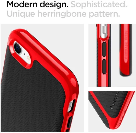 Spigen Neo Hybrid Apple iPhone SE (2020) Hoesje Rood afbeelding 8
