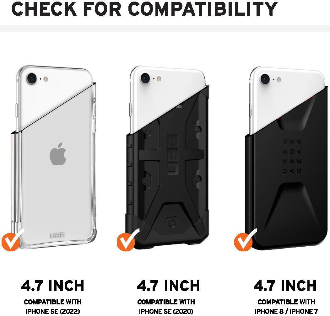 Urban Armor Gear Monarch iPhone SE (2020/2022)/7/8 Hoesje Zwart afbeelding 9