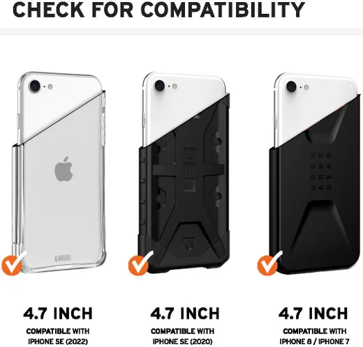 Urban Armor Gear Monarch iPhone SE (2020/2022)/7/8 Hoesje Zwart afbeelding 9