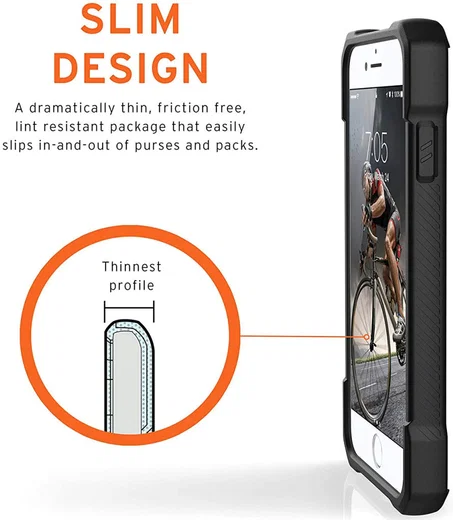 Urban Armor Gear Monarch iPhone SE (2020/2022)/7/8 Hoesje Zwart afbeelding 7