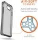 Urban Armor Gear Plyo Apple iPhone SE (2020/2022) Hoesje Ice afbeelding 7