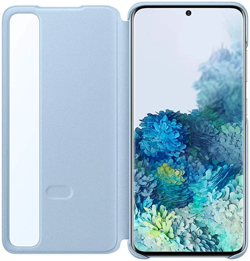 Origineel Samsung Galaxy S20 Hoesje Clear View Cover Blauw afbeelding 3
