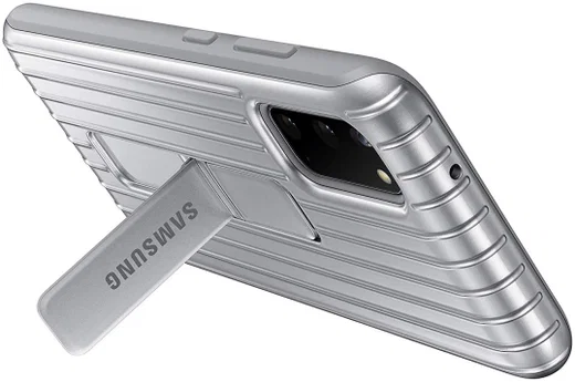 Origineel Samsung Galaxy S20 Hoesje Protective Standing Cover Zilver afbeelding 2