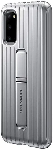 Origineel Samsung Galaxy S20 Hoesje Protective Standing Cover Zilver afbeelding 5
