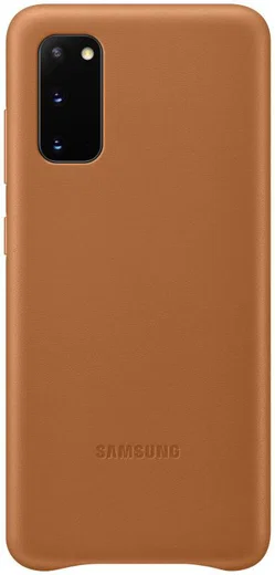 Origineel Samsung Galaxy S20 Hoesje Leather Back Cover Bruin afbeelding 1
