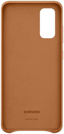 Origineel Samsung Galaxy S20 Hoesje Leather Back Cover Bruin afbeelding 4