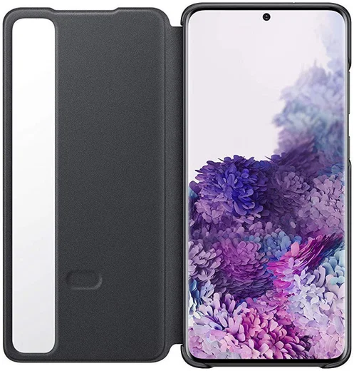 Origineel Samsung Galaxy S20 Plus Hoesje Clear View Cover Zwart afbeelding 3