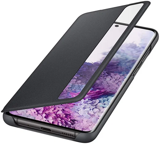 Origineel Samsung Galaxy S20 Plus Hoesje Clear View Cover Zwart afbeelding 2