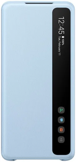 Origineel Samsung Galaxy S20 Plus Hoesje Clear View Cover Blauw afbeelding 1