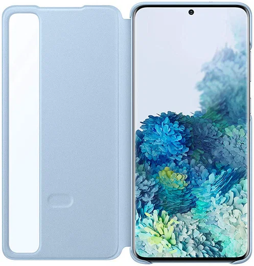 Origineel Samsung Galaxy S20 Plus Hoesje Clear View Cover Blauw afbeelding 3