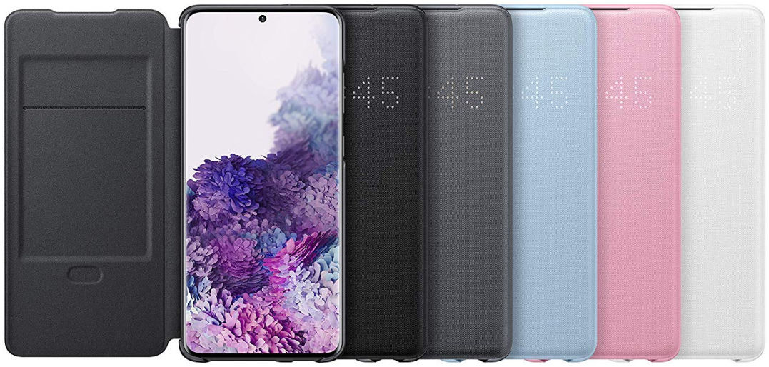 Origineel Samsung Galaxy S20 Plus Hoesje LED View Cover Grijs afbeelding 5