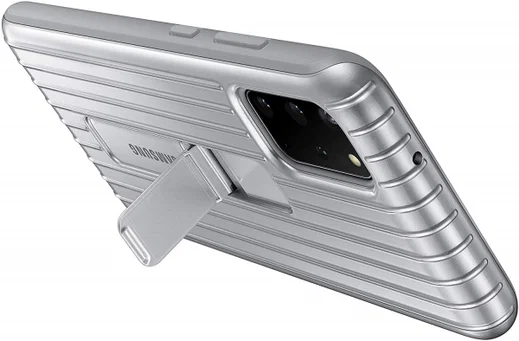 Origineel Samsung S20 Plus Hoesje Protective Standing Cover Zilver afbeelding 3
