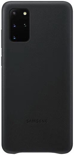 Origineel Samsung Galaxy S20 Plus Hoesje Leather Back Cover Zwart afbeelding 1