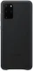 Origineel Samsung Galaxy S20 Plus Hoesje Leather Back Cover Zwart afbeelding 1