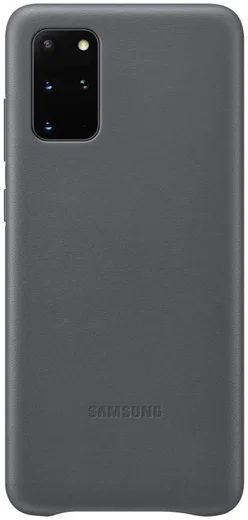 Origineel Samsung Galaxy S20 Plus Hoesje Leather Back Cover Grijs afbeelding 1