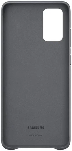 Origineel Samsung Galaxy S20 Plus Hoesje Leather Back Cover Grijs afbeelding 3