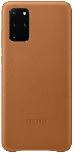 Origineel Samsung Galaxy S20 Plus Hoesje Leather Back Cover Bruin afbeelding 1