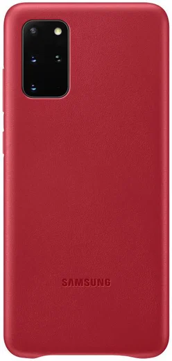 Origineel Samsung Galaxy S20 Plus Hoesje Leather Back Cover Rood afbeelding 1