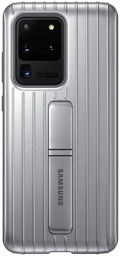 Origineel Samsung S20 Ultra Hoesje Protective Standing Cover Zilver afbeelding 1