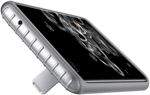 Origineel Samsung S20 Ultra Hoesje Protective Standing Cover Zilver afbeelding 3