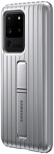 Origineel Samsung S20 Ultra Hoesje Protective Standing Cover Zilver afbeelding 5
