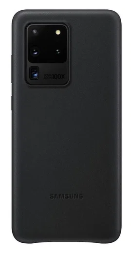 Origineel Samsung Galaxy S20 Ultra Hoesje Leather Cover Zwart afbeelding 1