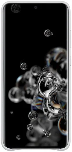 Origineel Samsung Galaxy S20 Ultra Hoesje Leather Cover Licht Grijs afbeelding 2