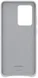 Origineel Samsung Galaxy S20 Ultra Hoesje Leather Cover Licht Grijs afbeelding 4