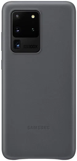 Origineel Samsung Galaxy S20 Ultra Hoesje Leather Cover Grijs afbeelding 1