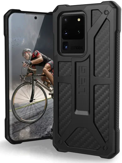 Urban Armor Gear Monarch Samsung Galaxy S20 Ultra Hoesje Carbon Fiber afbeelding 1