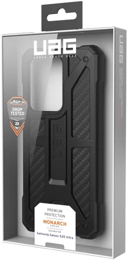 Urban Armor Gear Monarch Samsung Galaxy S20 Ultra Hoesje Carbon Fiber afbeelding 14