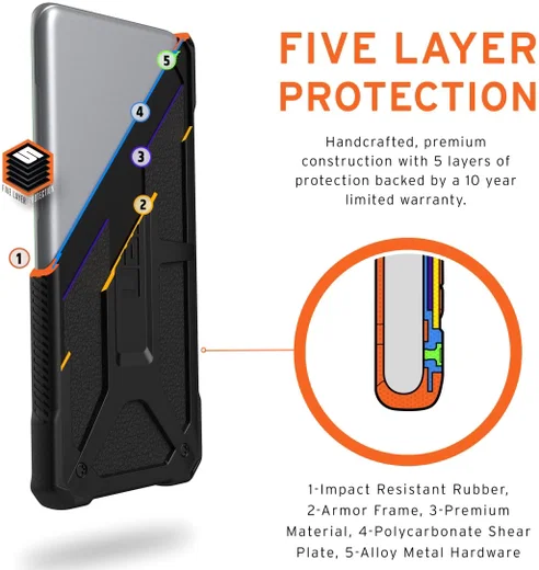 Urban Armor Gear Monarch Samsung Galaxy S20 Ultra Hoesje Carbon Fiber afbeelding 5