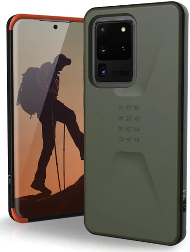 Urban Armor Gear Civilian Samsung Galaxy S20 Ultra Hoesje Olive afbeelding 1