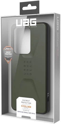 Urban Armor Gear Civilian Samsung Galaxy S20 Ultra Hoesje Olive afbeelding 13
