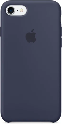 Originele Apple iPhone 8 / 7 Silicone Case Midnight Blue afbeelding 1