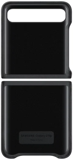 Origineel Samsung Galaxy Z Flip Leather Cover Hoesje Zwart afbeelding 3