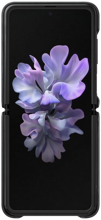 Origineel Samsung Galaxy Z Flip Leather Cover Hoesje Zwart afbeelding 2