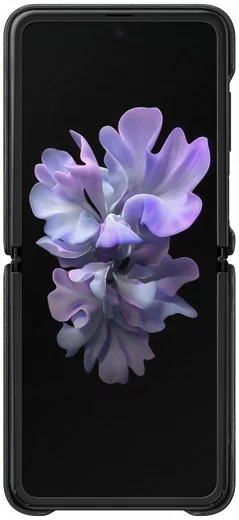 Origineel Samsung Galaxy Z Flip Leather Cover Hoesje Zwart afbeelding 2