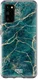 HappyCase Samsung Galaxy S20 Hoesje Flexibel TPU Aqua Marmer Print afbeelding 1