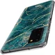 HappyCase Samsung Galaxy S20 Hoesje Flexibel TPU Aqua Marmer Print afbeelding 5