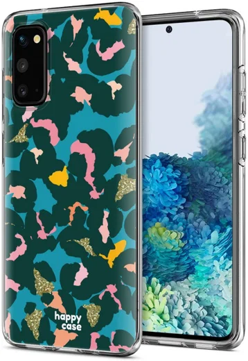 HappyCase Samsung Galaxy S20 Hoesje Flexibel TPU Summer Leopard Print afbeelding 2