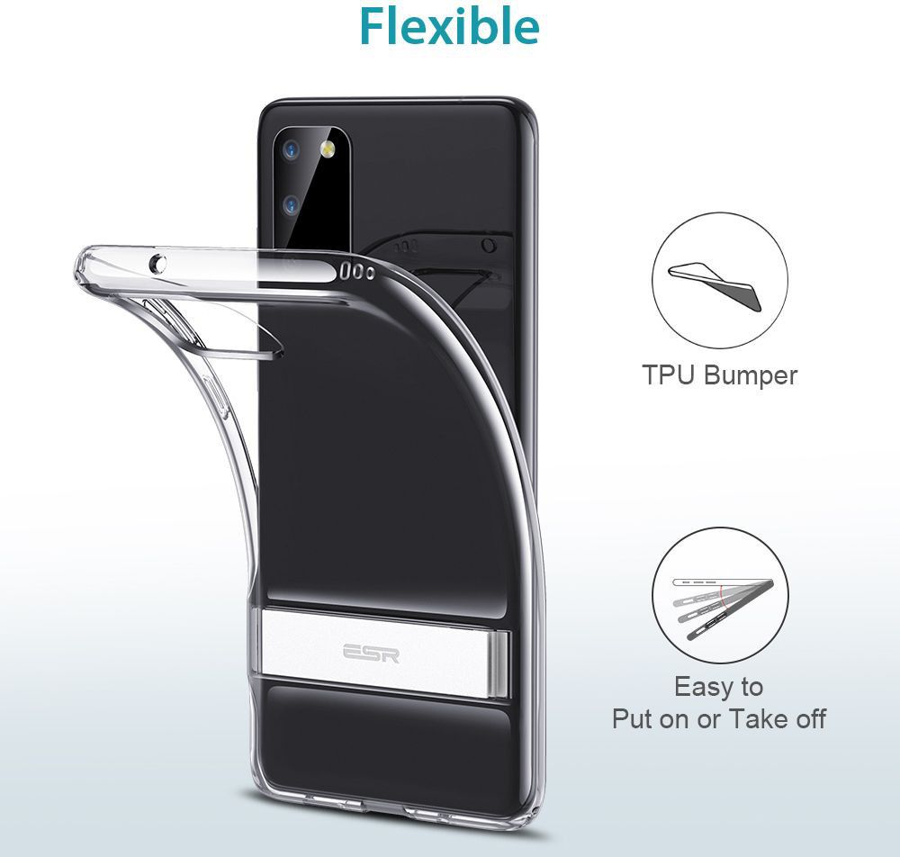 ESR Samsung Galaxy S20 Hoesje Kickstand  Back Cover Transparant afbeelding 9
