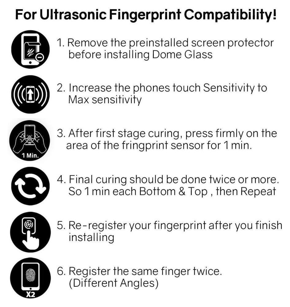 Whitestone Dome Glass Samsung Galaxy S20 Plus Screen Protector afbeelding 7