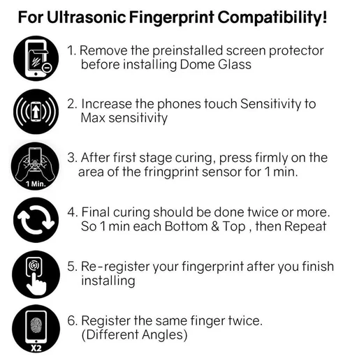 Whitestone Dome Glass Samsung Galaxy S20 Plus Screen Protector afbeelding 7